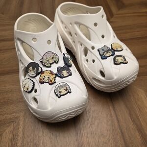 Platform Crocs With Demon Slayer Charms